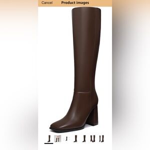 Brand New Athlefit Pair of Brown Knee High Boots size 8.5